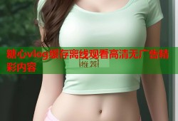 糖心vlog缓存离线观看高清无广告精彩内容